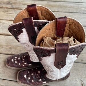 Stetson Leather Cowboy Boots